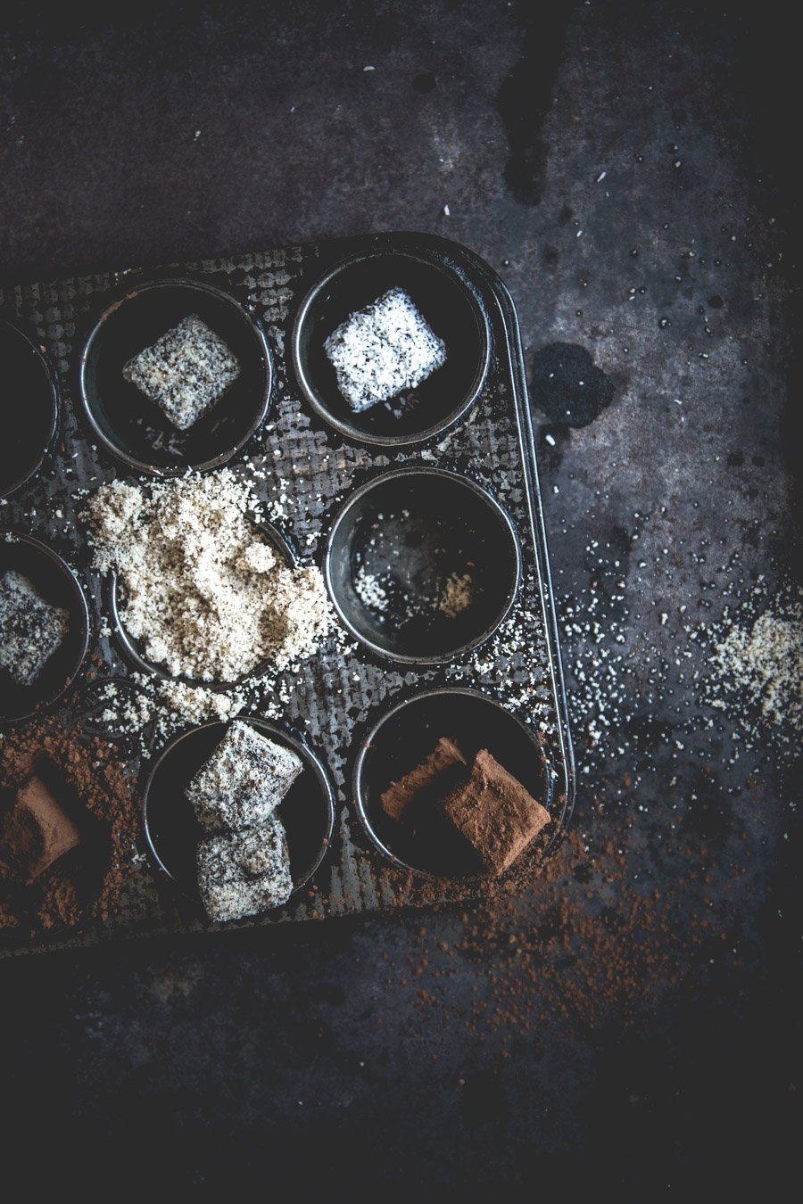 Truffes au chocolat noir à la fleur de sel - Noisette et Ciboulette