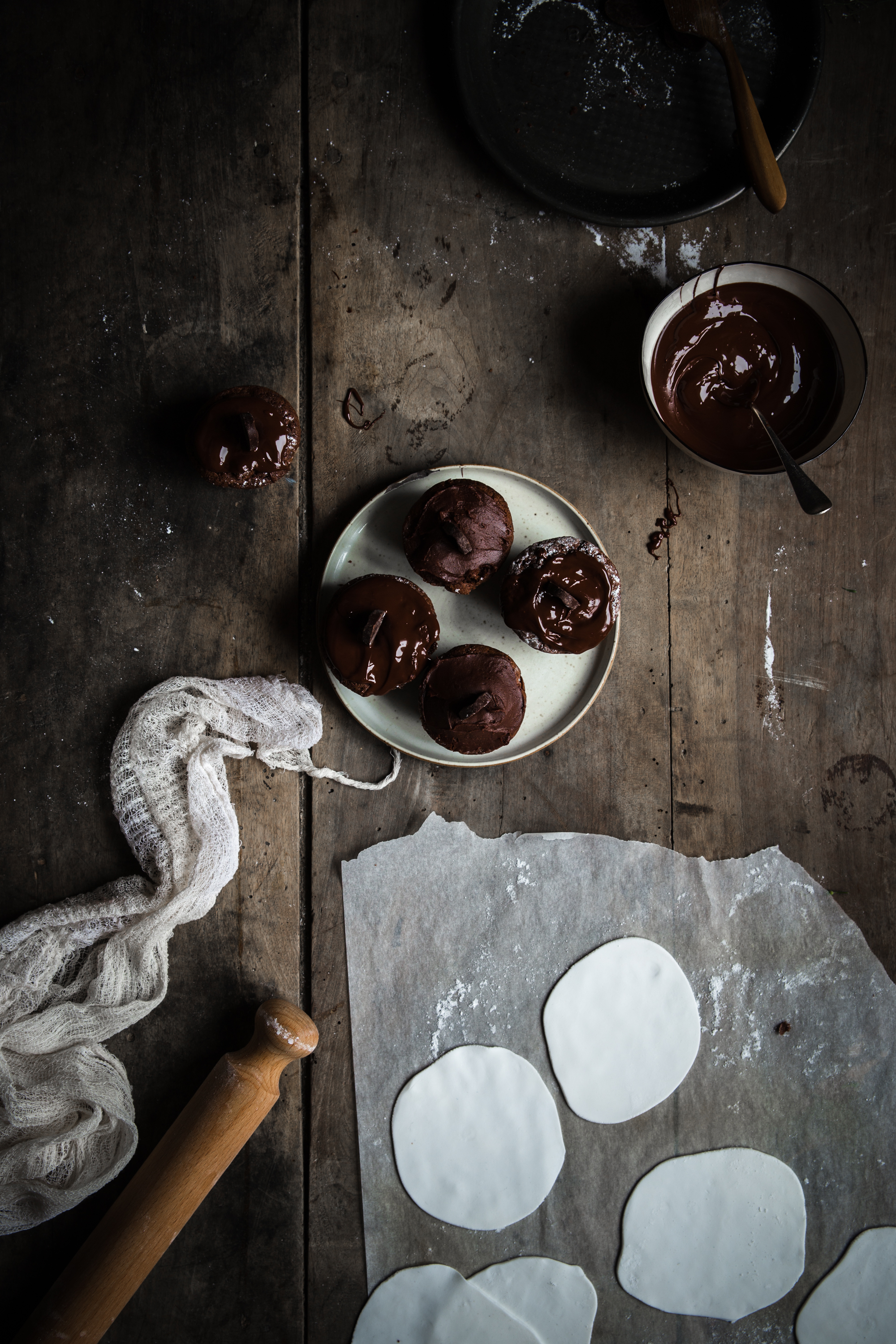Muffins fantôme tout chocolat - Ophelie Lauret - Ophelie's Kitchen Book-9